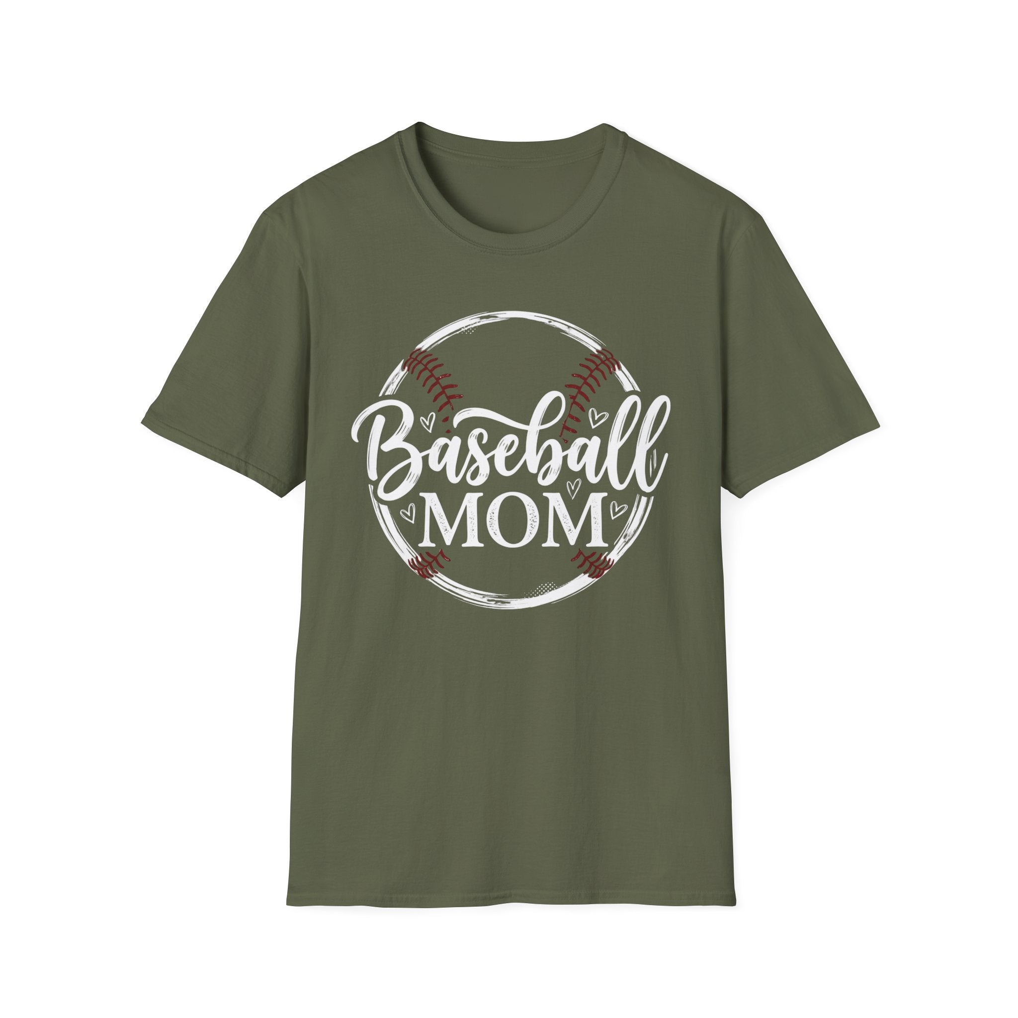 Baseball Mom Hearts T-Shirt