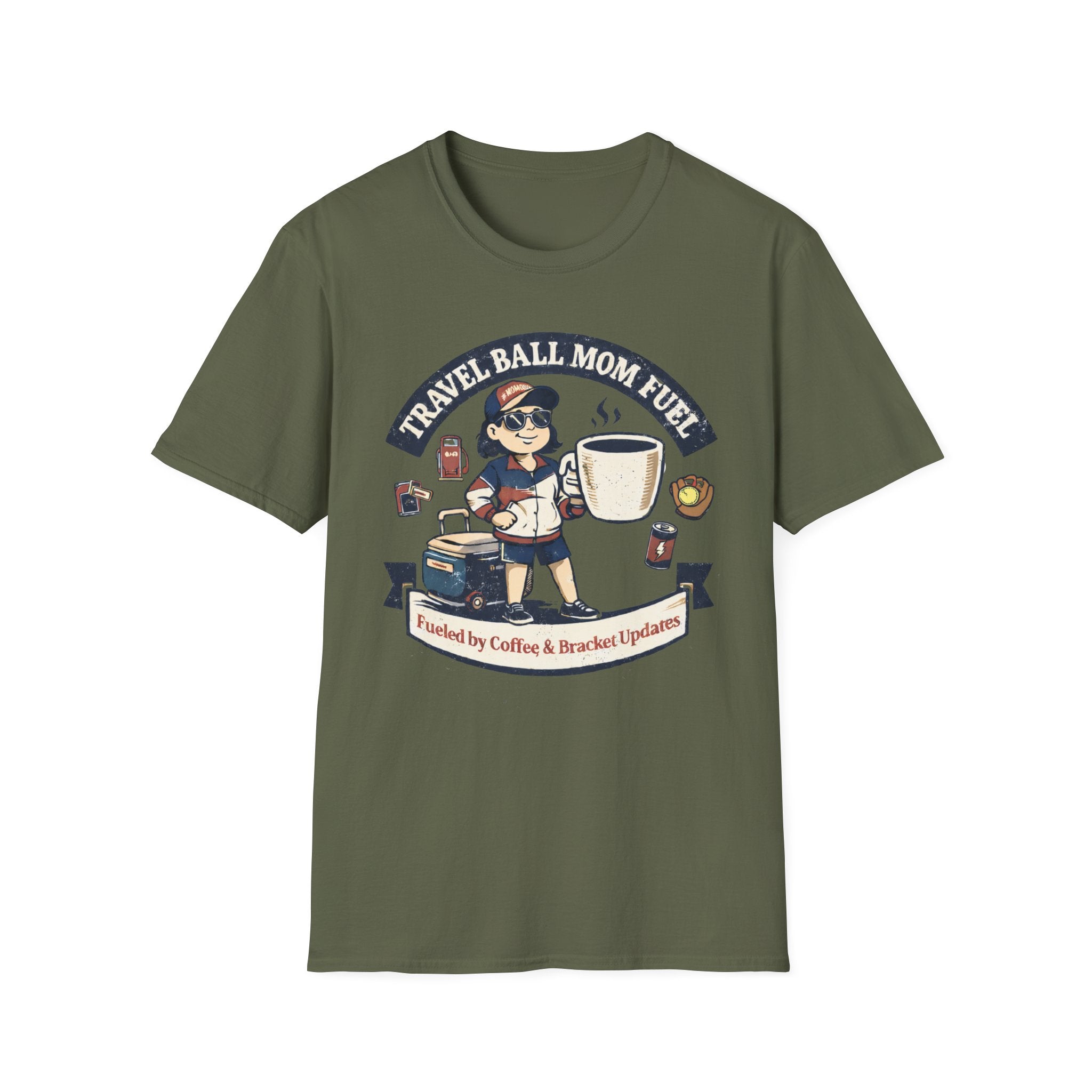 Travel Mom Softball T-Shirt