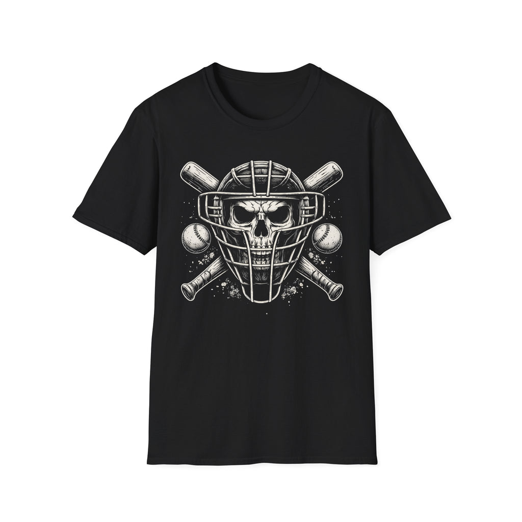 Baseball Skull Catcher T-Shirt