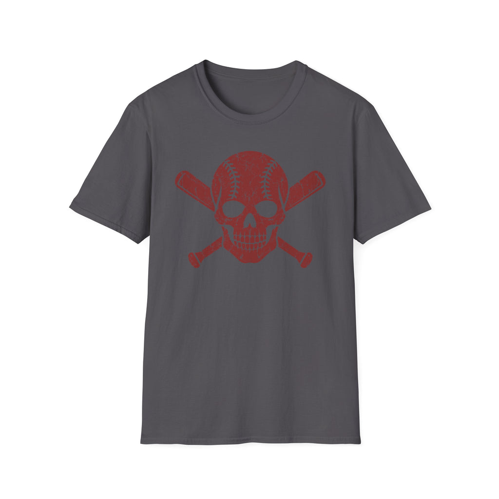 Red Skull Baseball/Softball T-Shirt