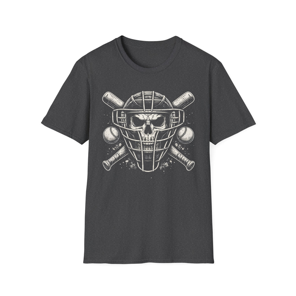 Baseball Skull Catcher T-Shirt