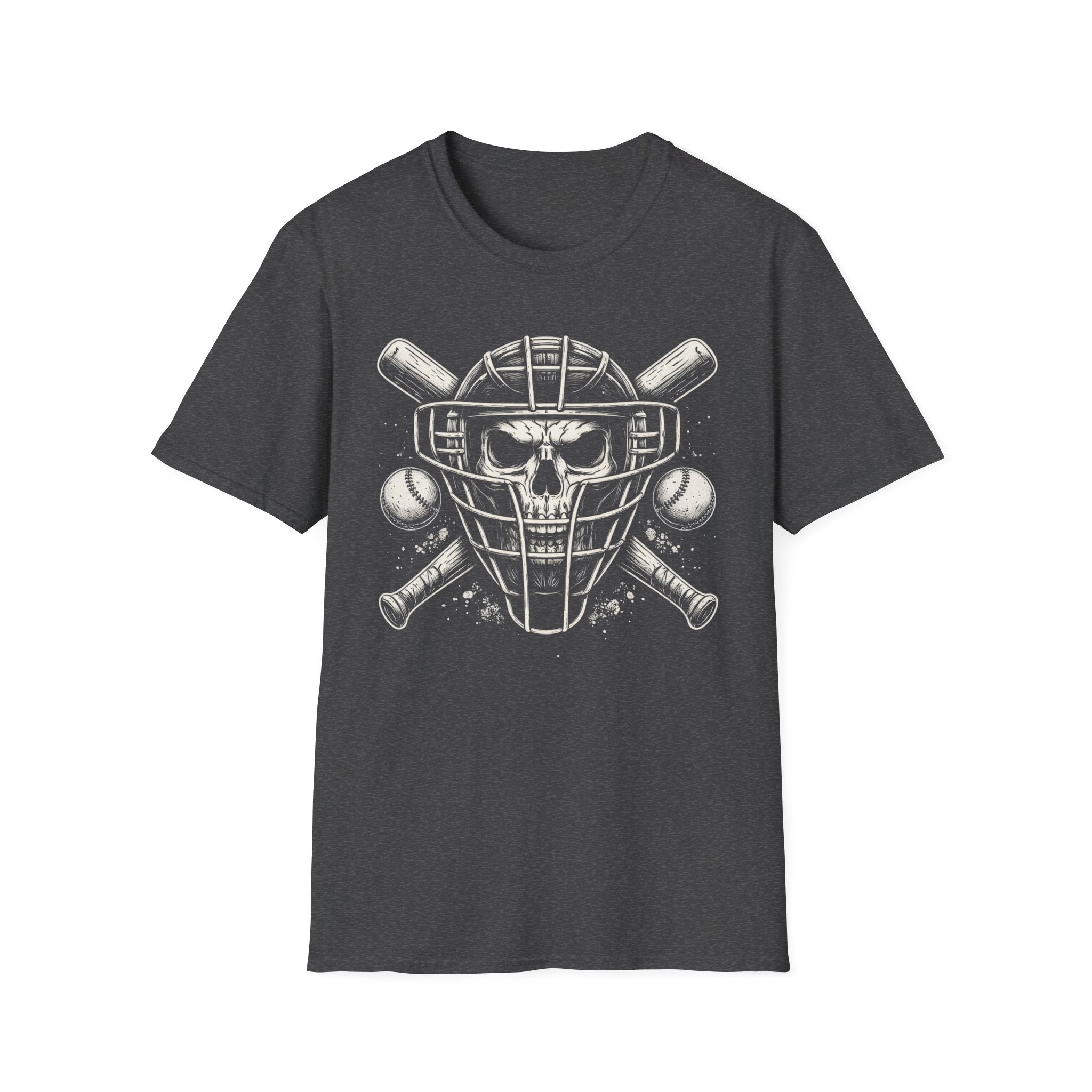 Baseball Skull Catcher T-Shirt