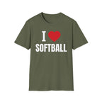 I Heart Softball T-Shirt