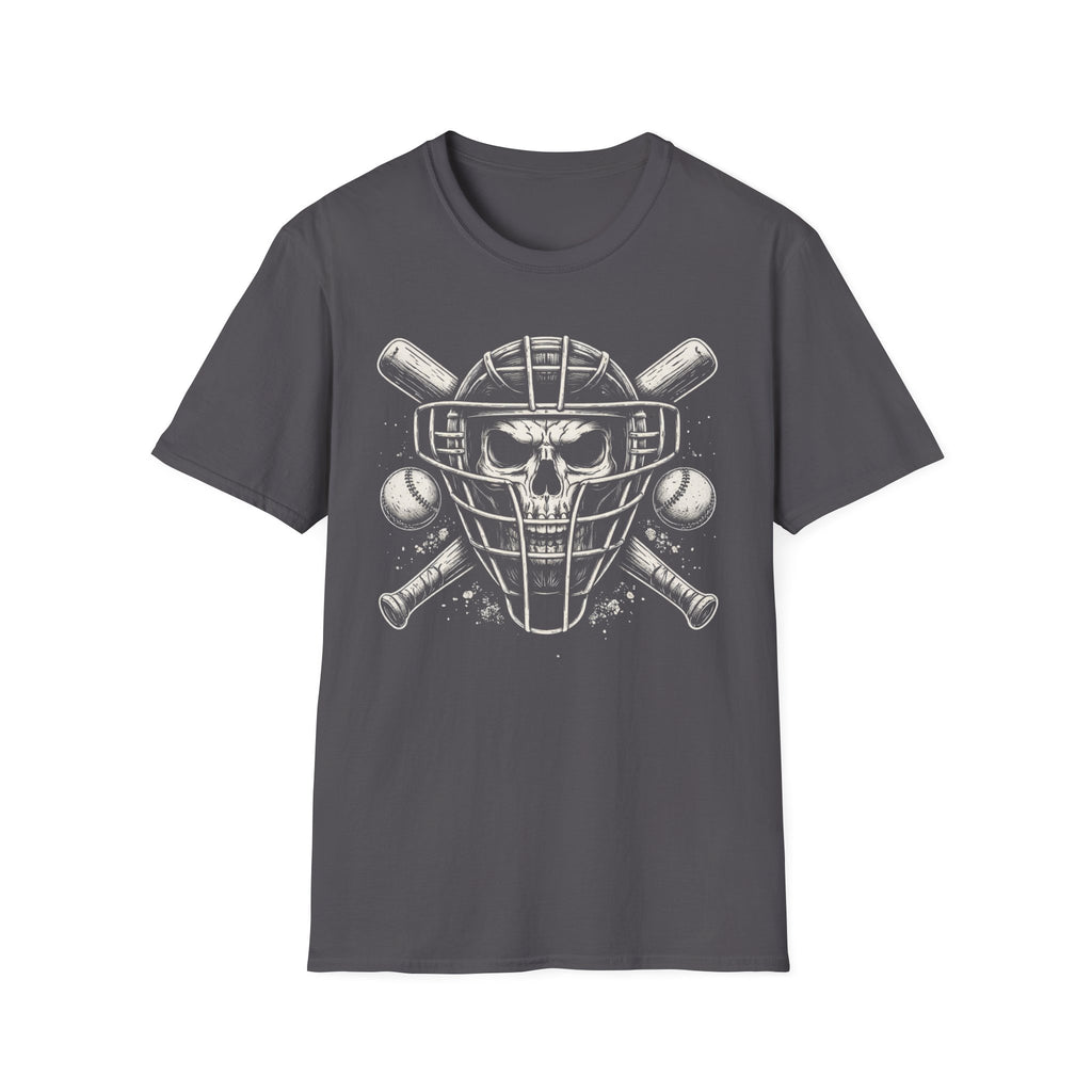 Baseball Skull Catcher T-Shirt