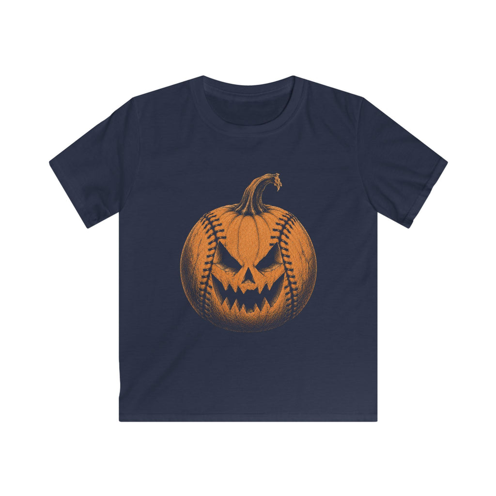 Baseball Jack-O'-Lantern Youth T-Shirt