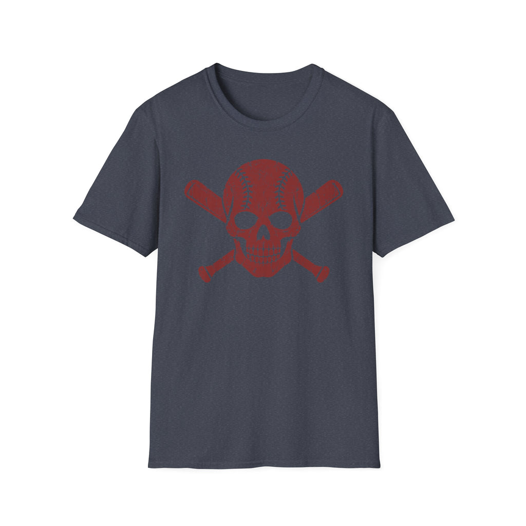 Red Skull Baseball/Softball T-Shirt