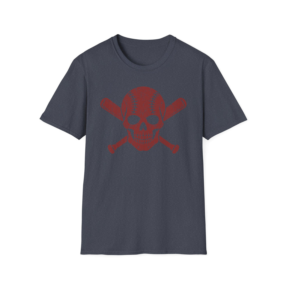 Red Skull Baseball/Softball T-Shirt