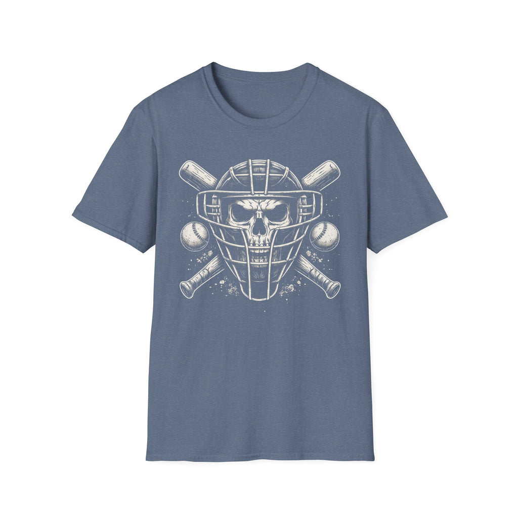 Baseball Skull Catcher T-Shirt