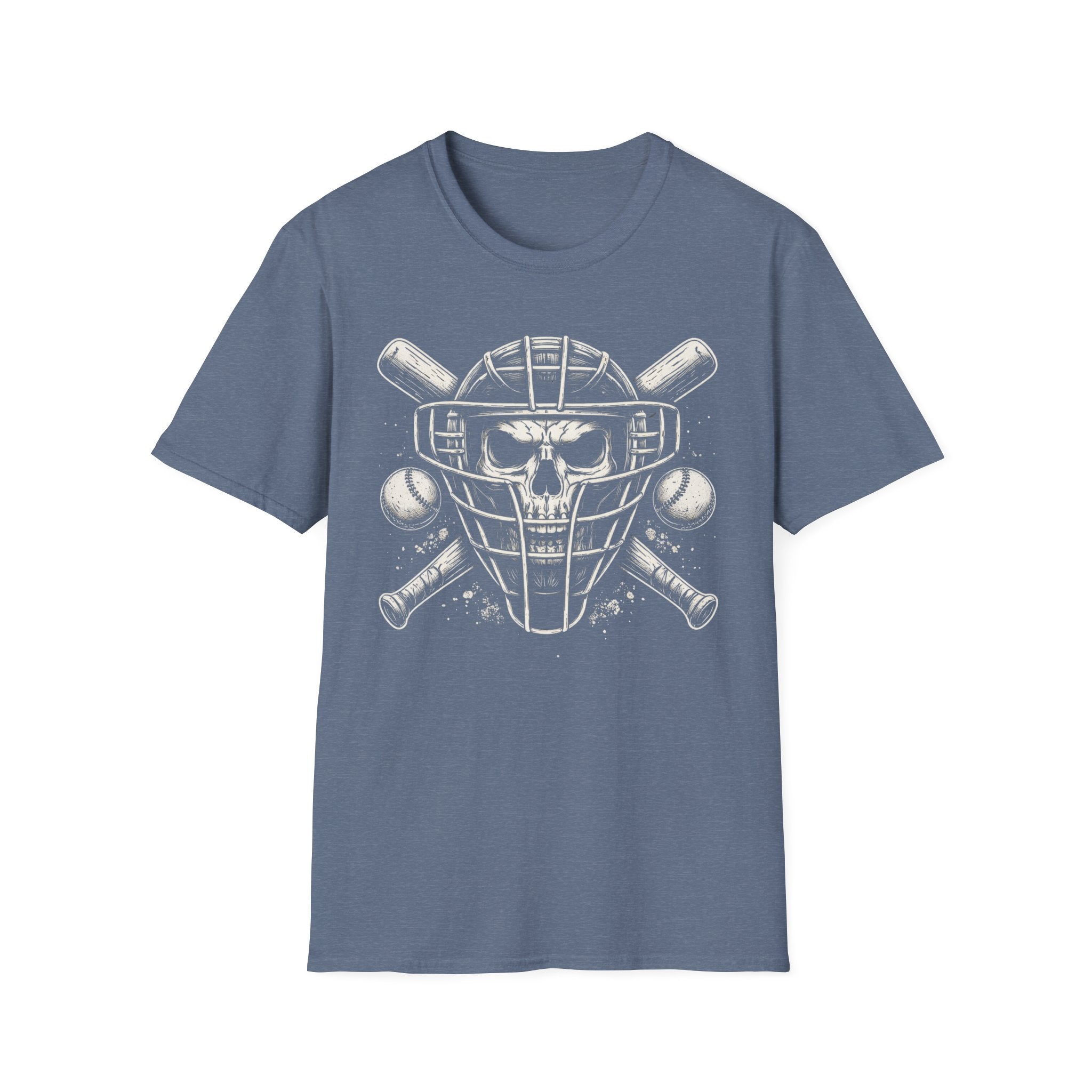 Baseball Skull Catcher T-Shirt