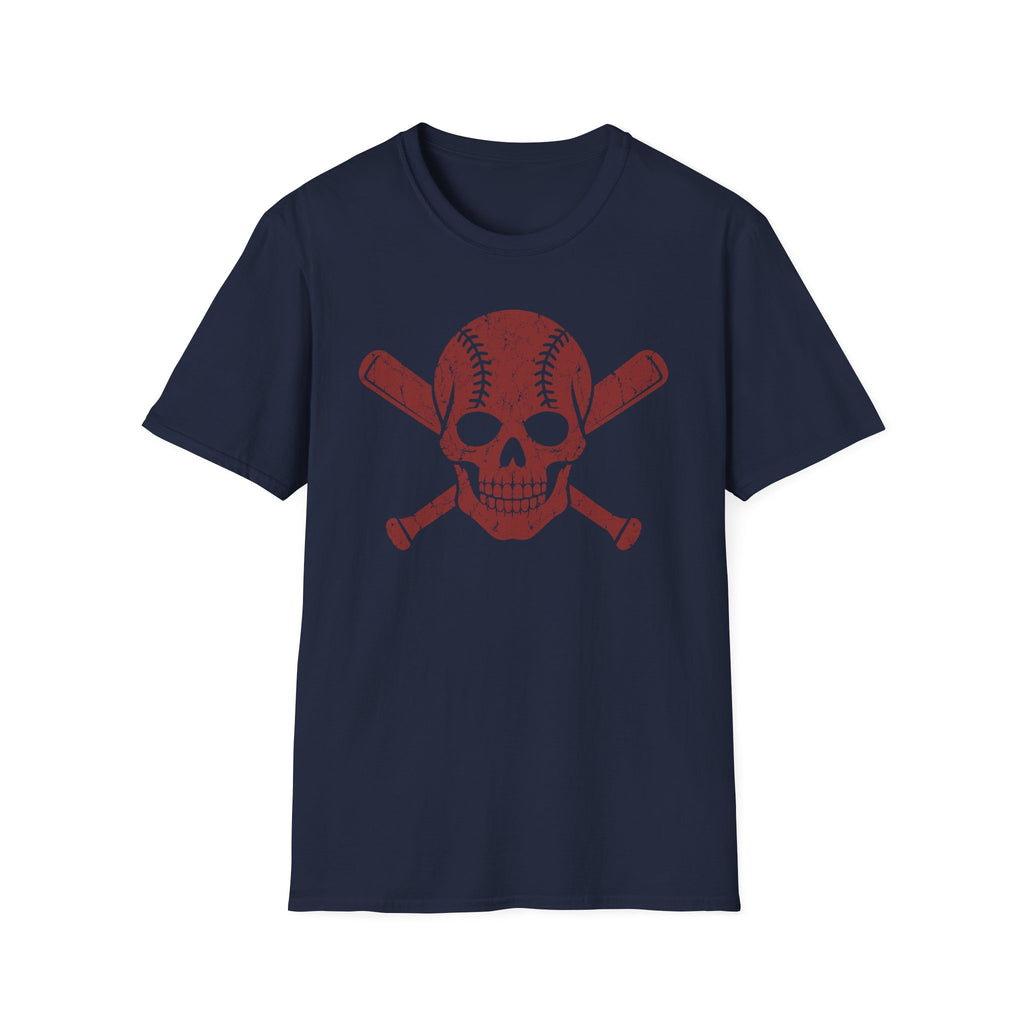 Red Skull Baseball/Softball T-Shirt