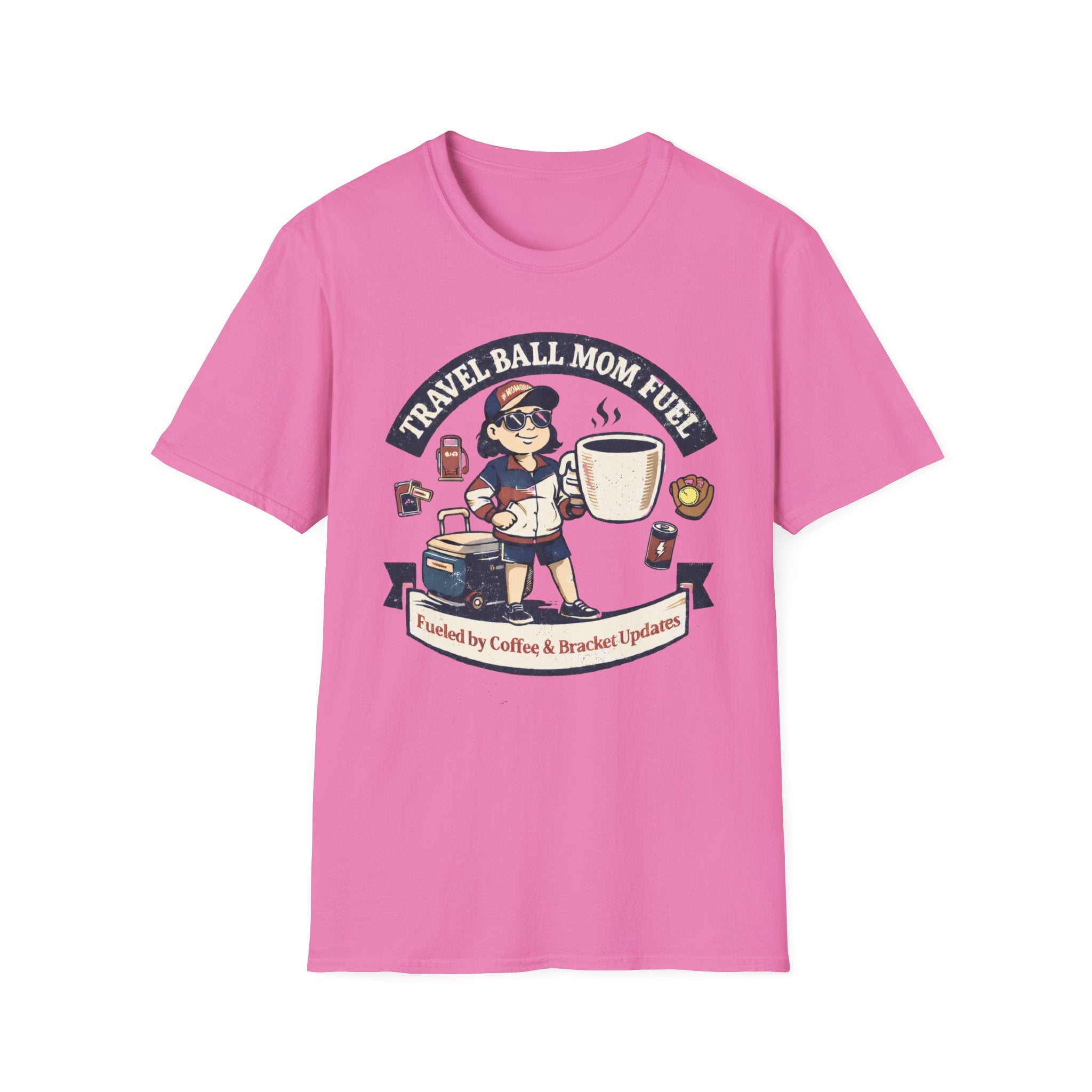Travel Mom Softball T-Shirt