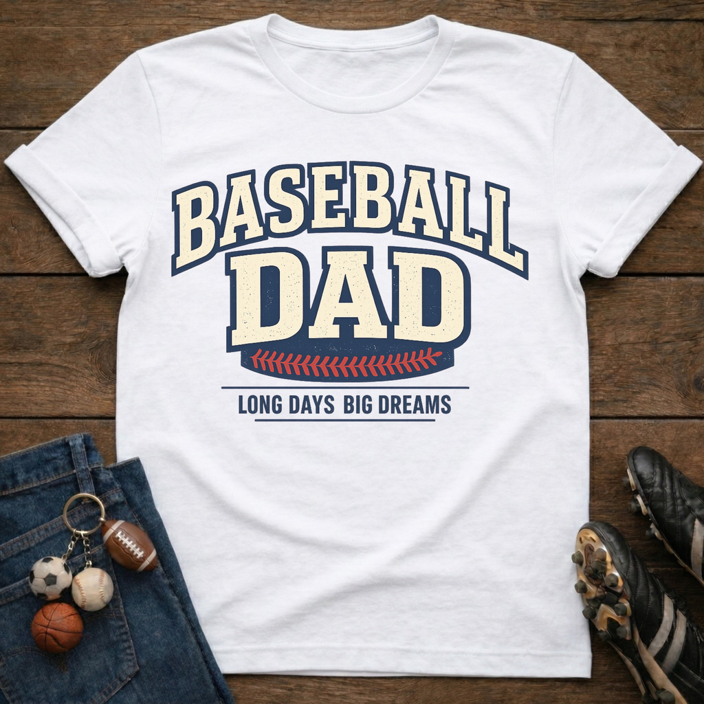 Baseball Dad Long Days Big Dreams T-Shirt