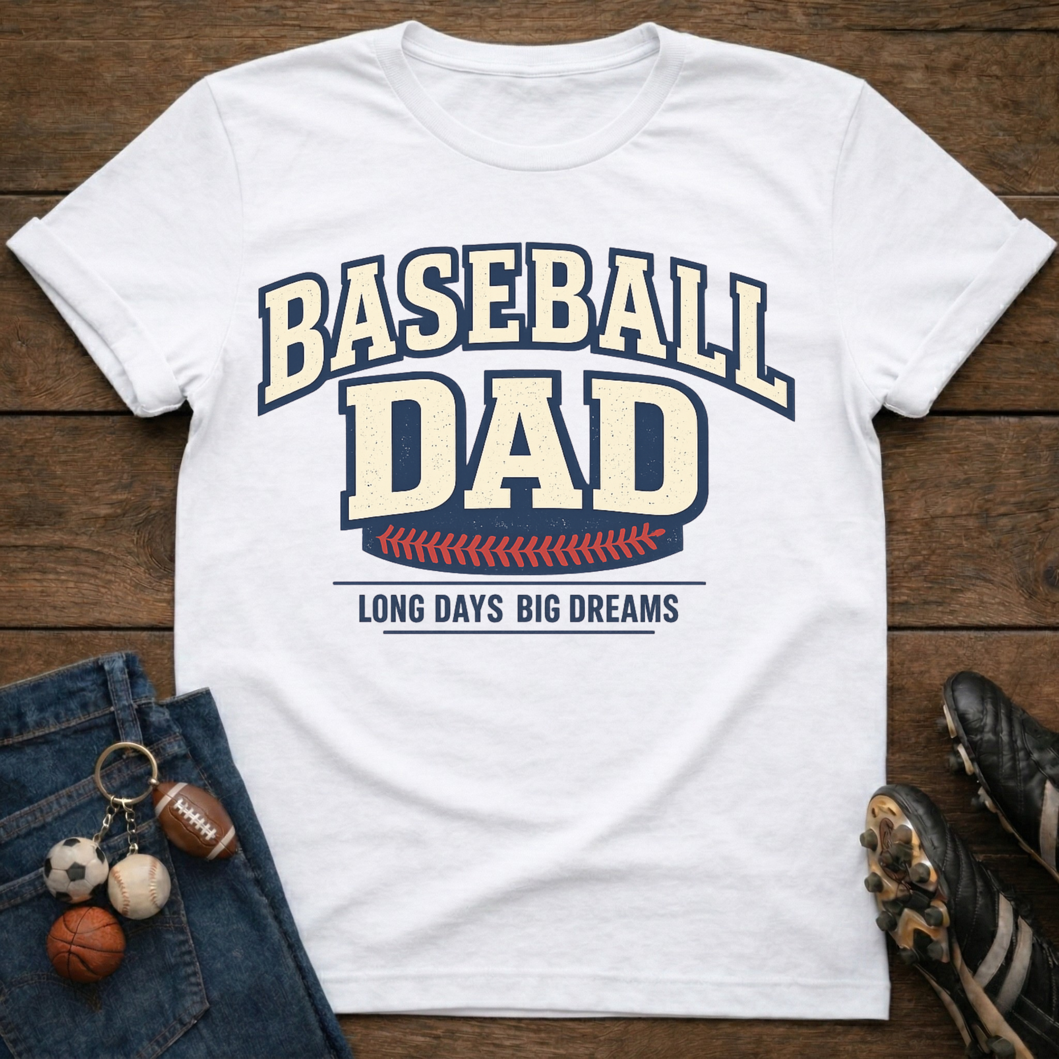 Baseball Dad Long Days Big Dreams T-Shirt