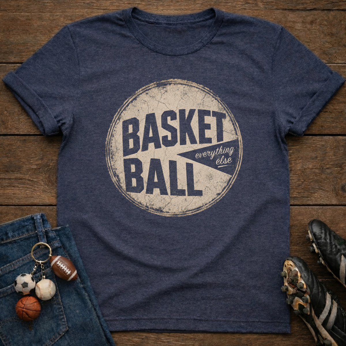 Basketball Pie Chart T-Shirt
