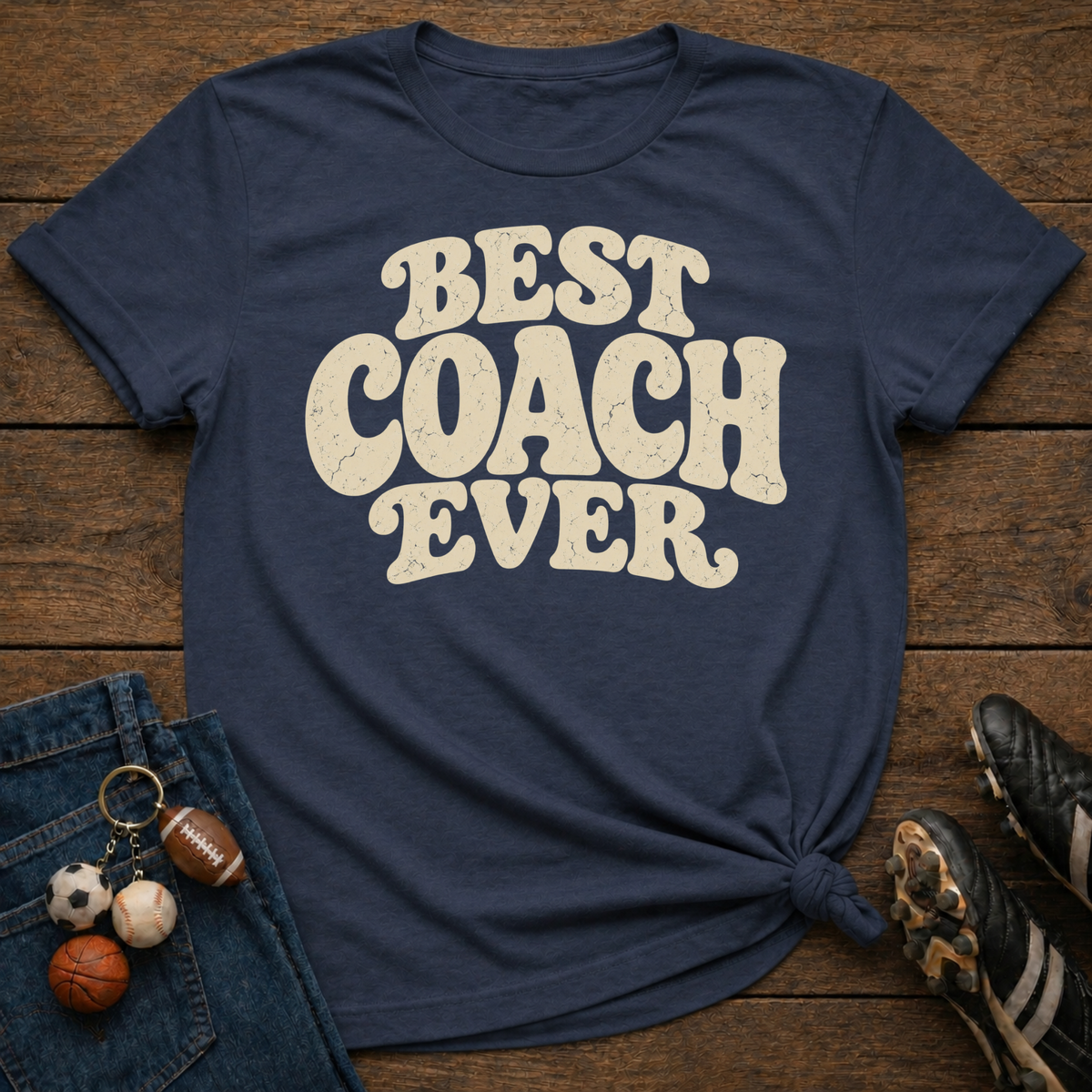 Best Coach Ever Retro T-Shirt
