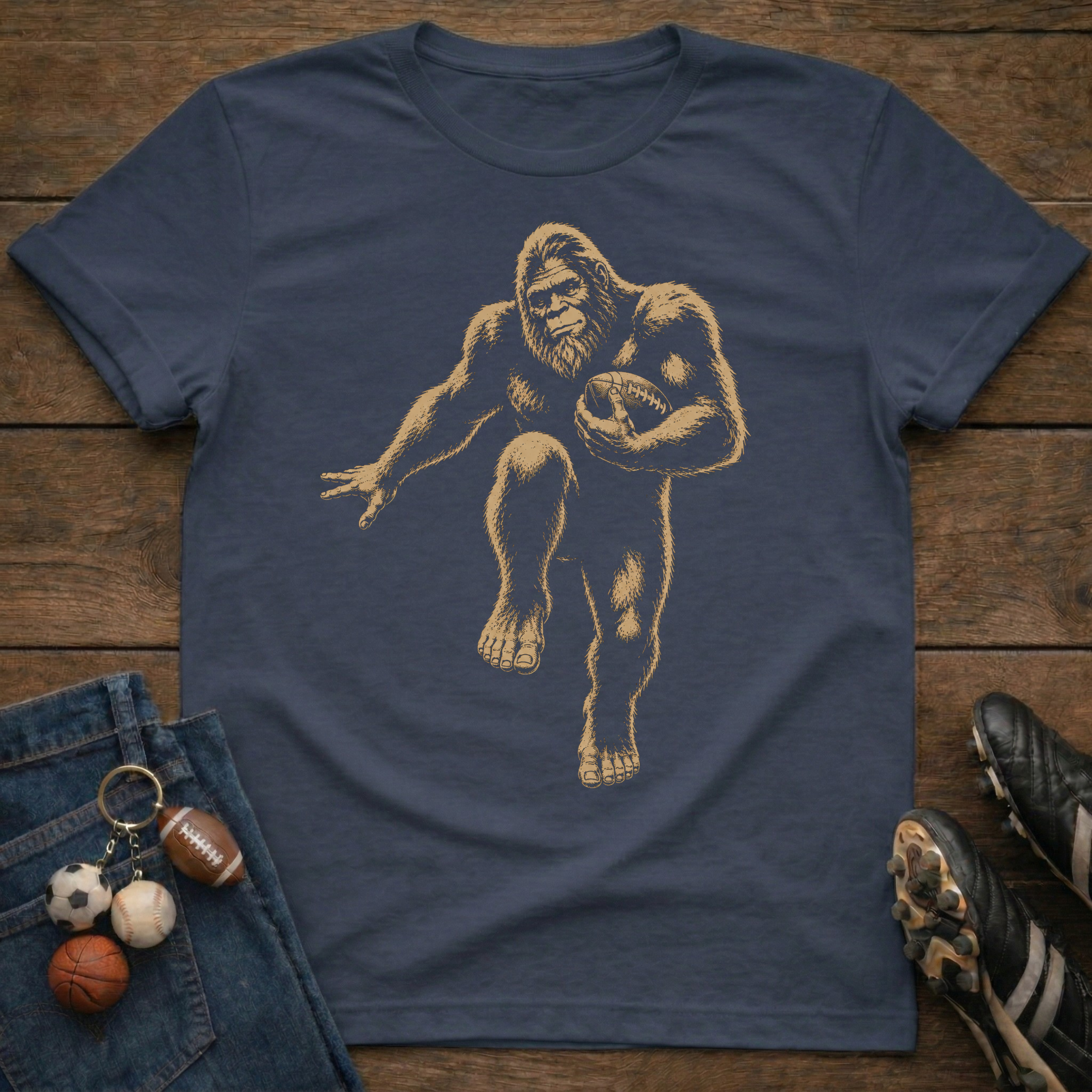 Bigfoot Football T-Shirt