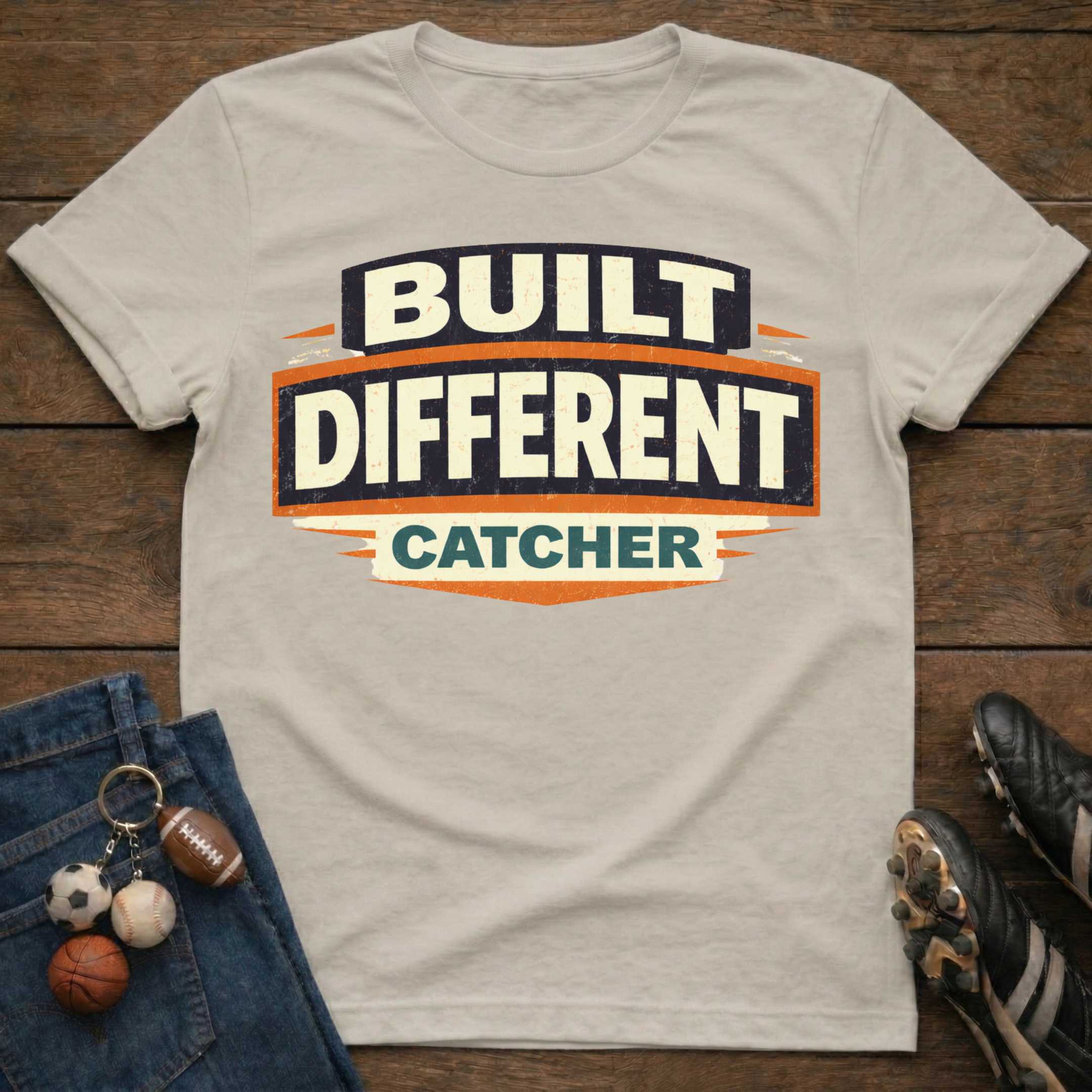 Built Different Catcher T-Shirt
