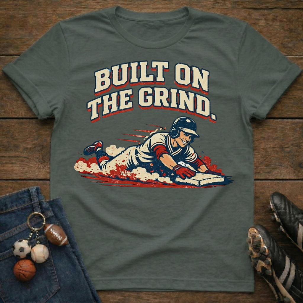 Built On The Grind Baseball T-Shirt