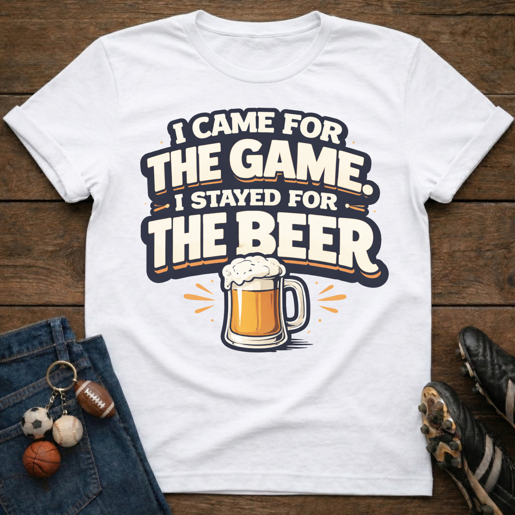 Stayed For The Beer T-Shirt