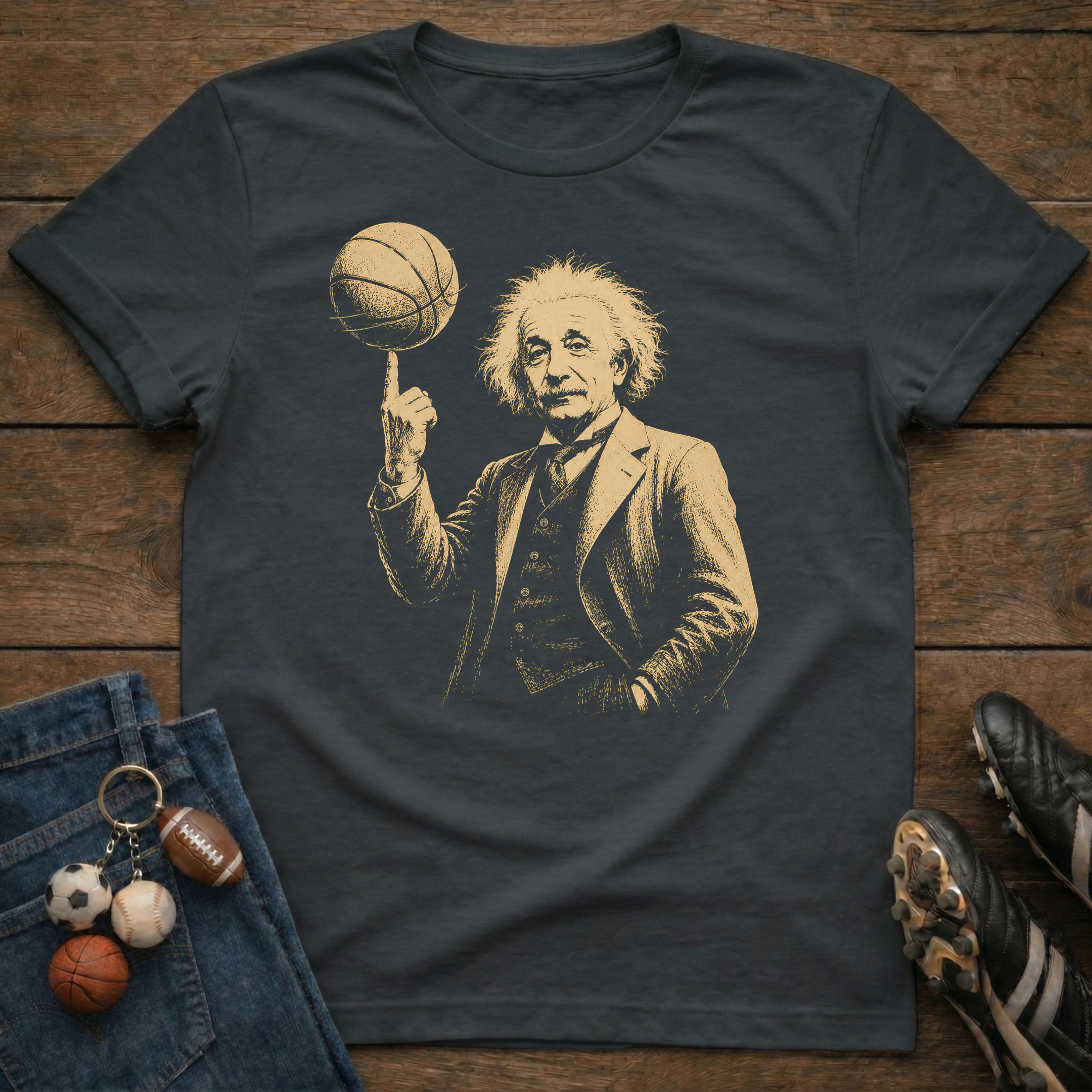 Einstein Basketball T-Shirt