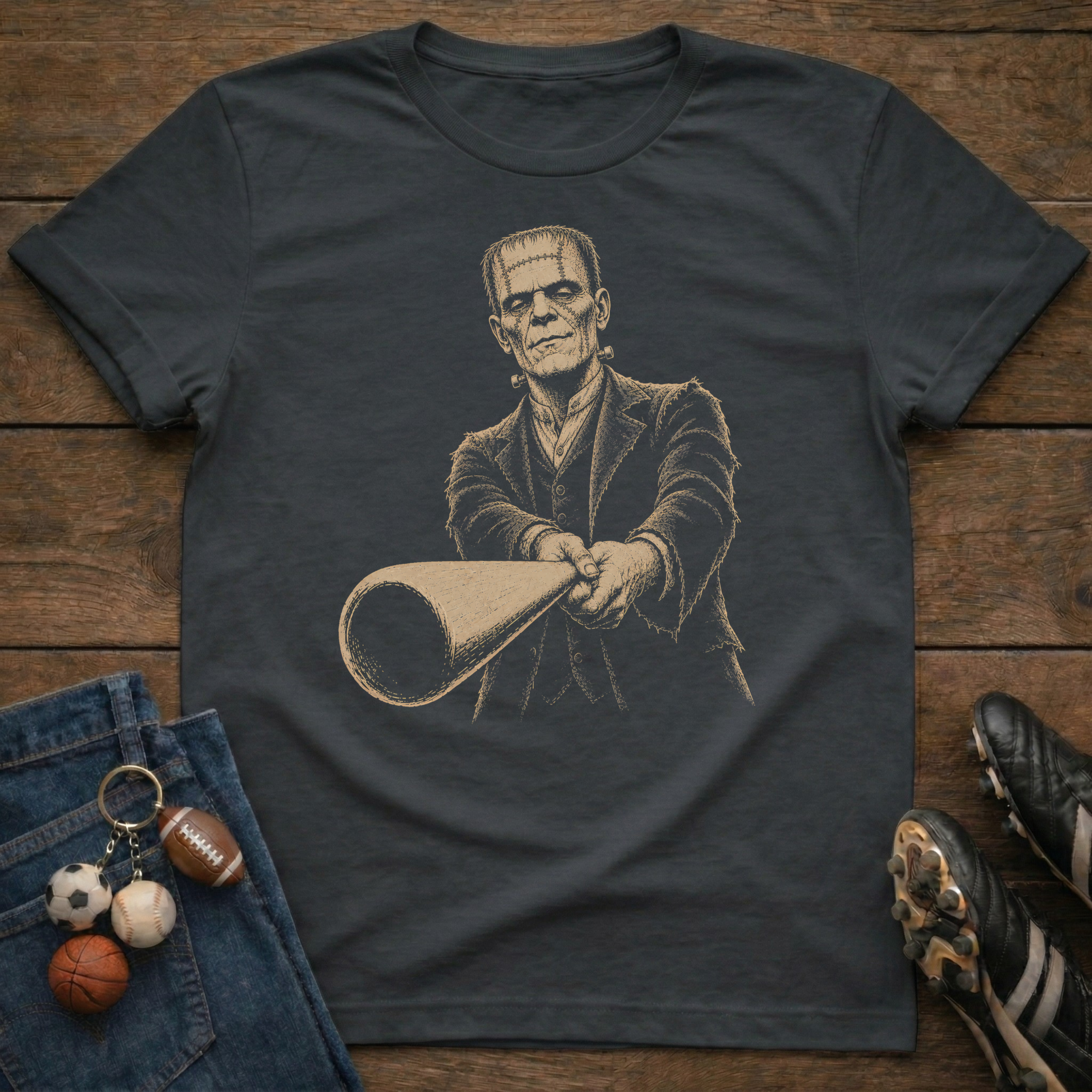 Frankenstein Baseball T-Shirt