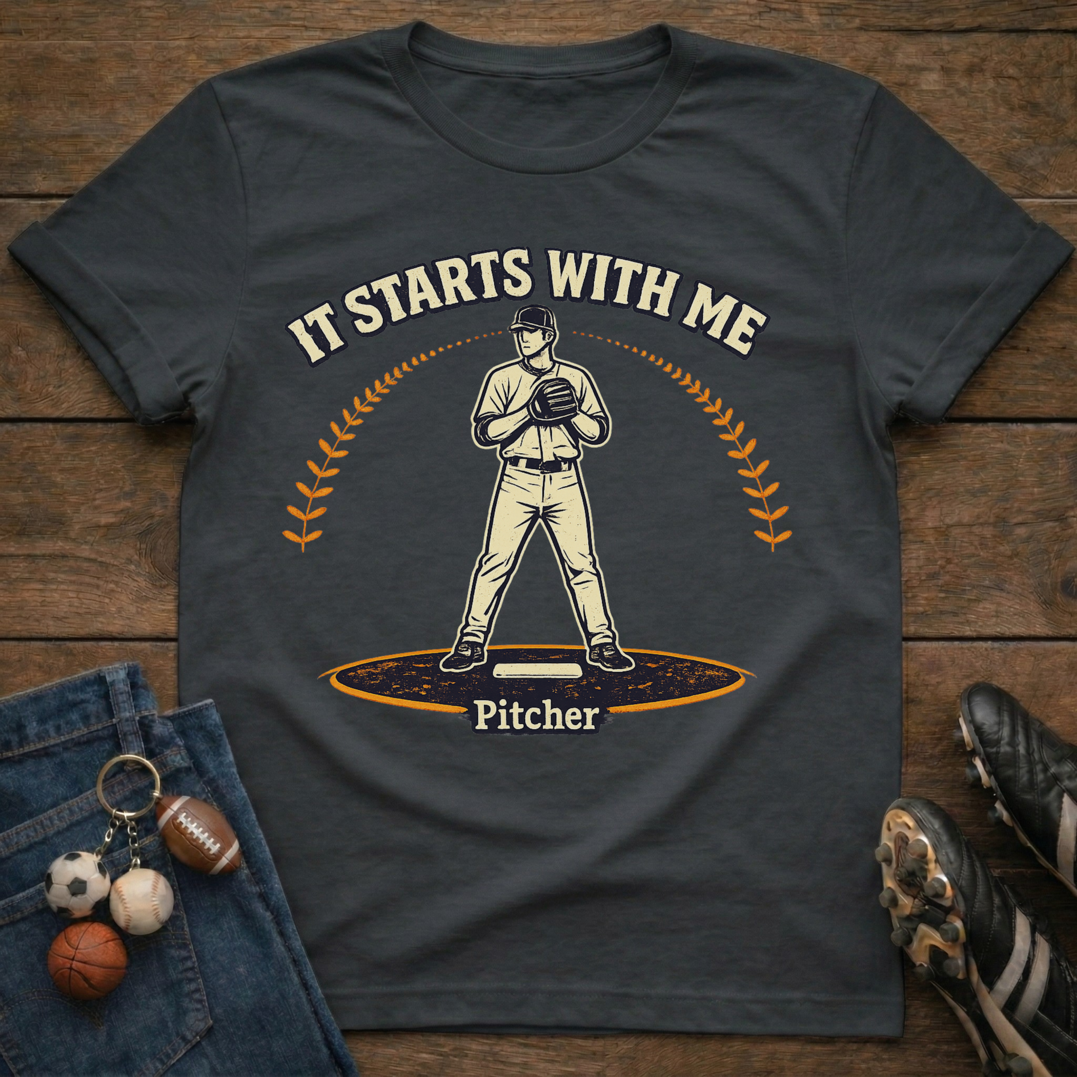 It Starts With Me Pitcher Graphic T-Shirt