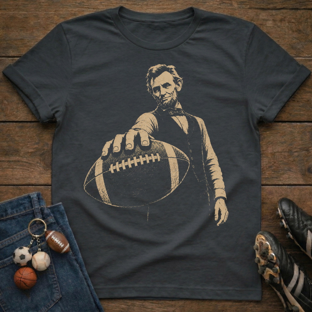 Abe Lincoln Football T-Shirt