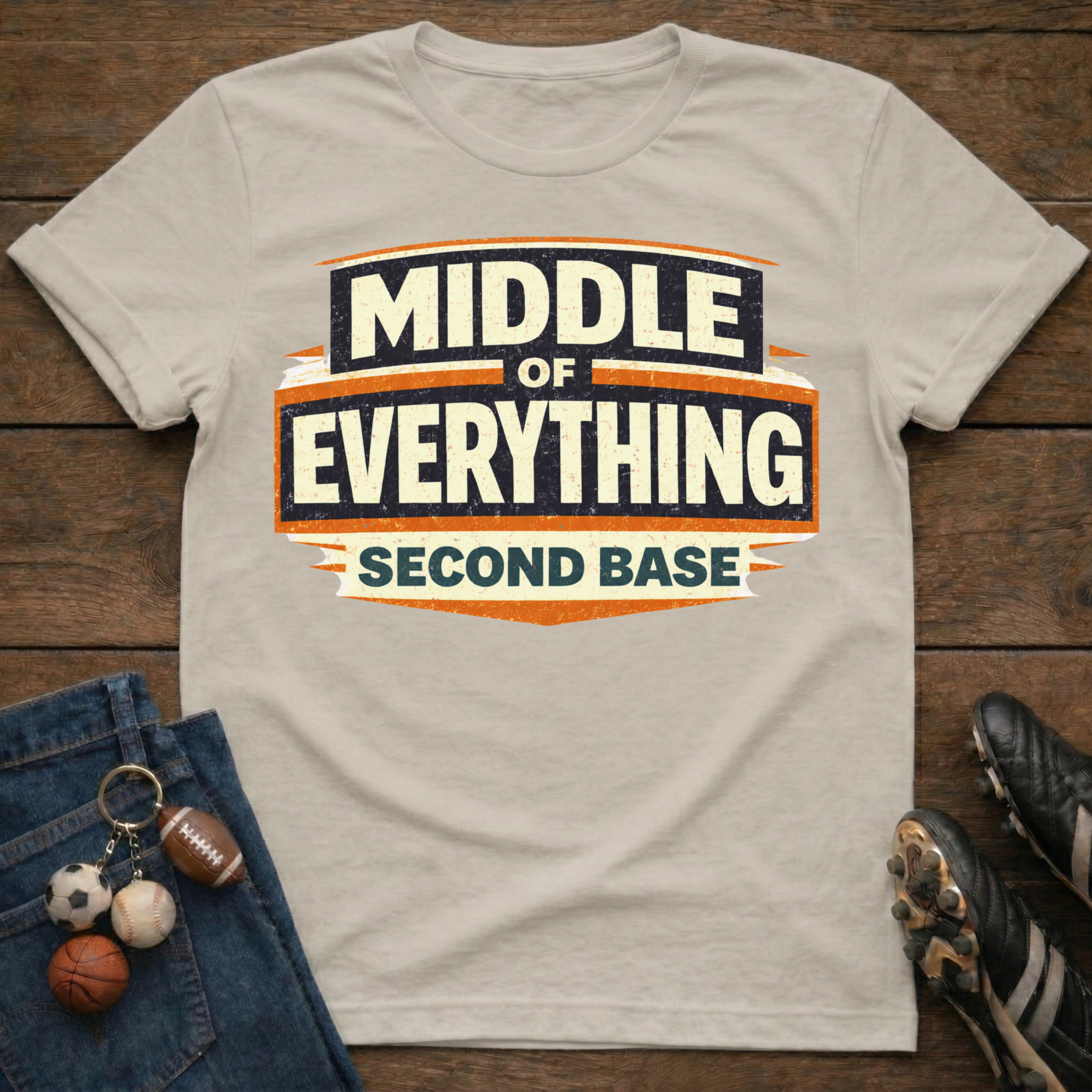 Middle of Everything Second Base T-Shirt