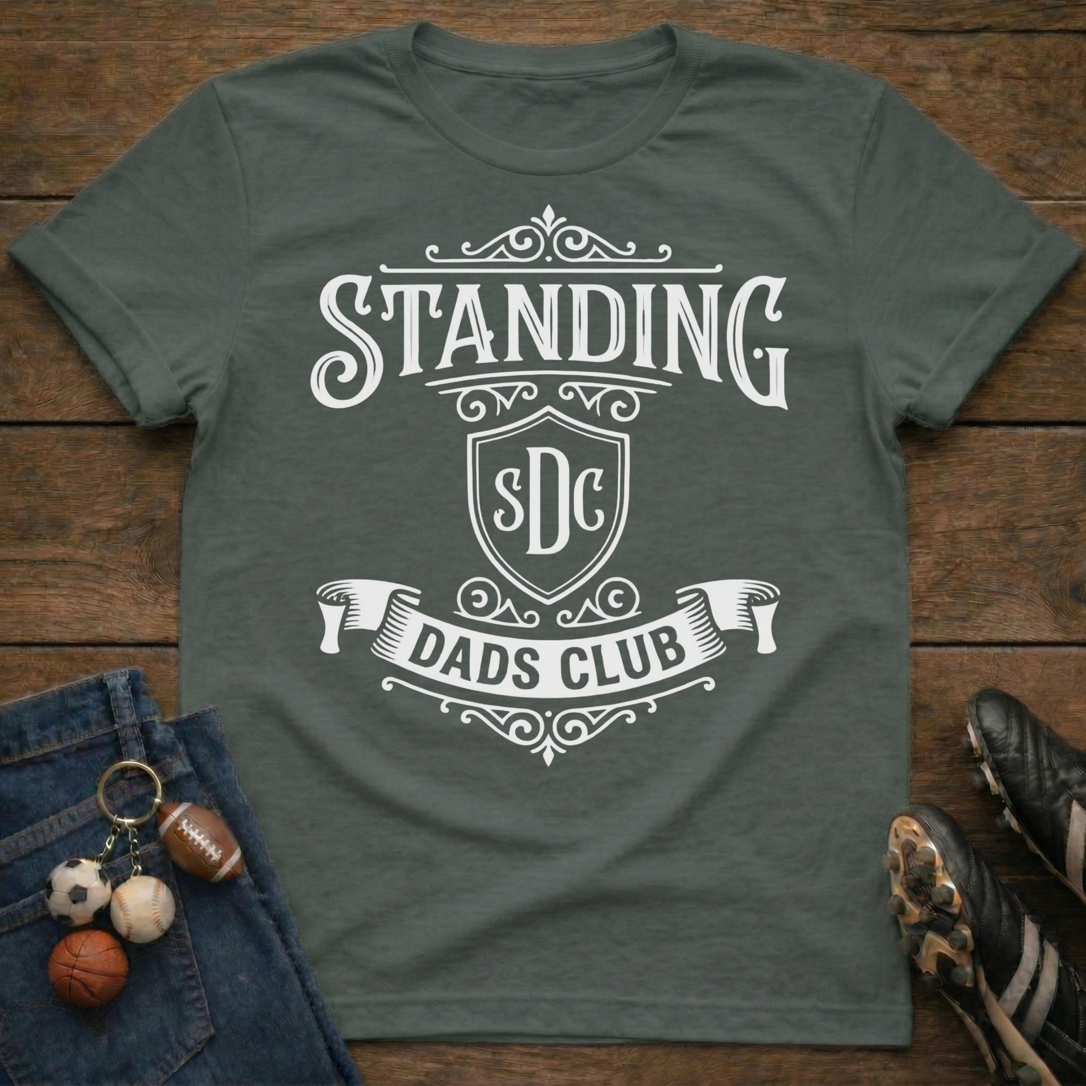 Standing Dads Crest T-Shirt