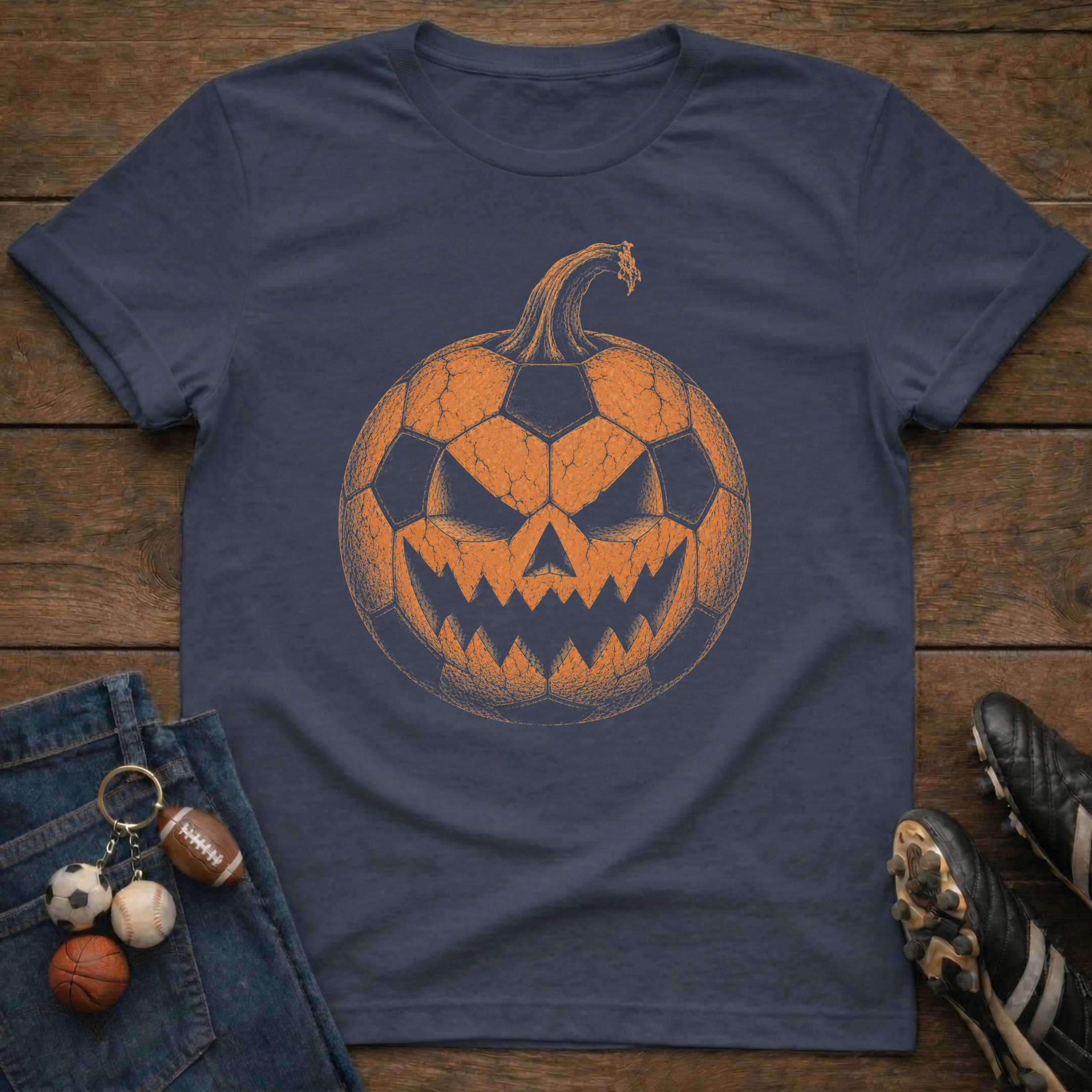 Soccer Jack O' Lantern T-Shirt