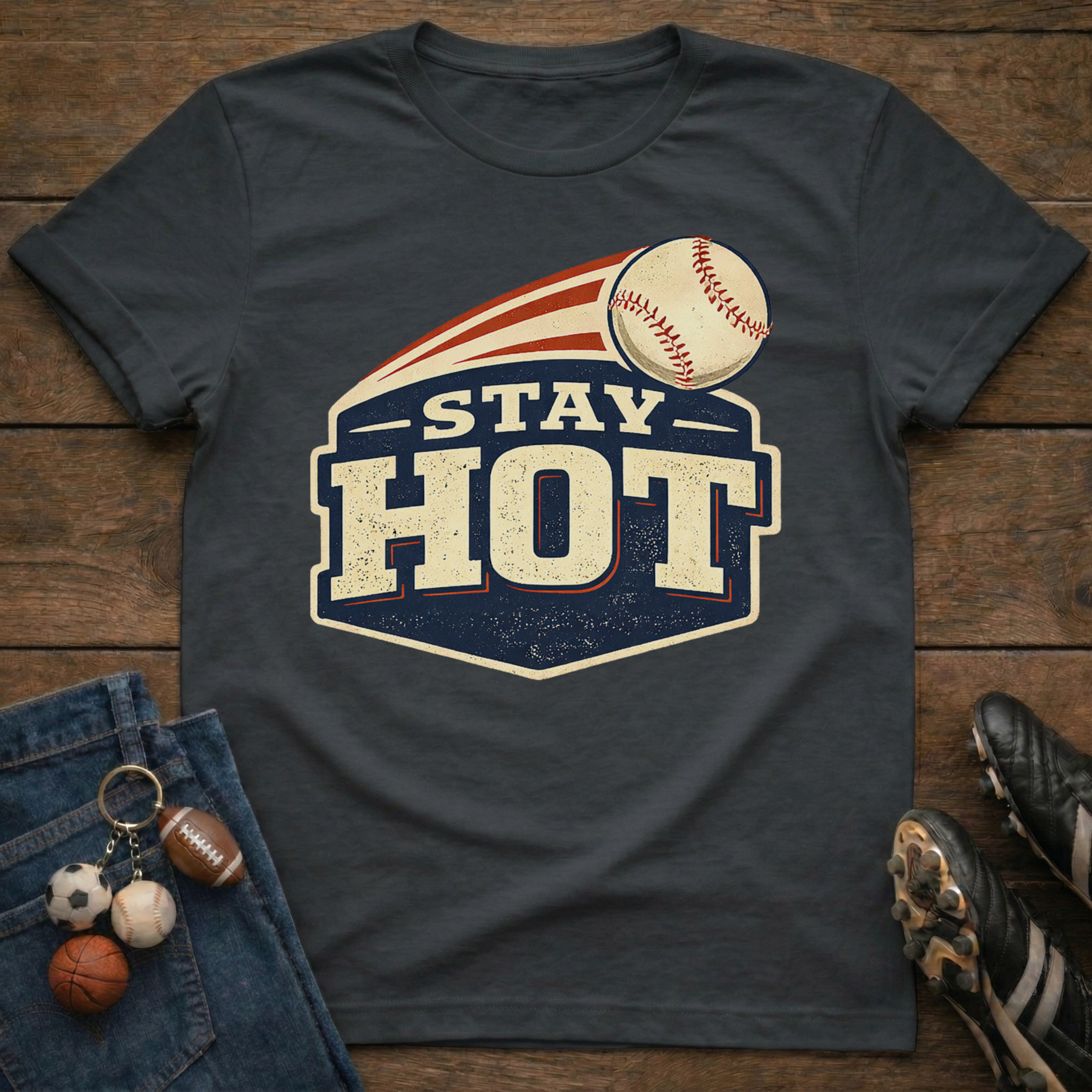 Stay Hot Badge T-Shirt