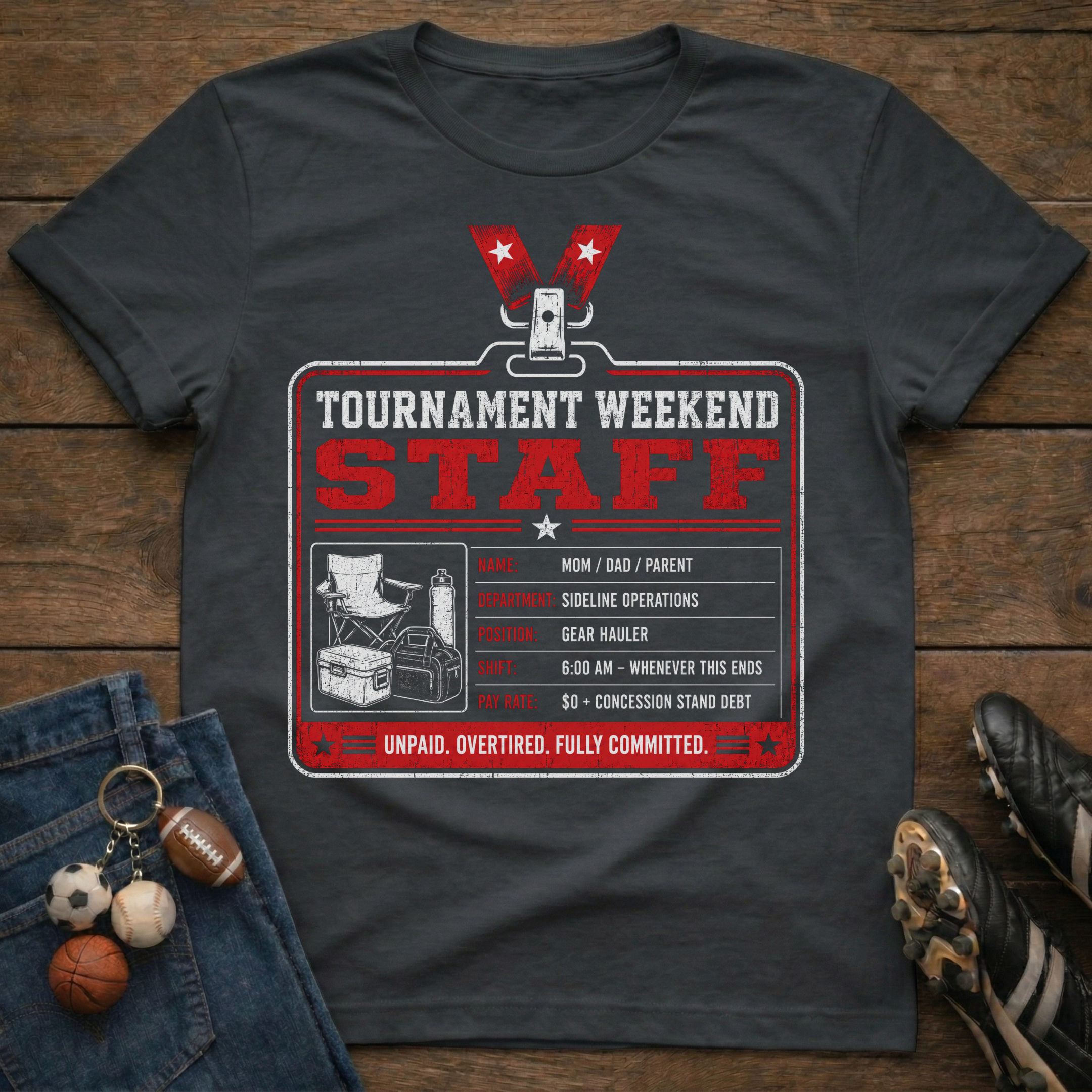 Tournament Staff Badge T-Shirt