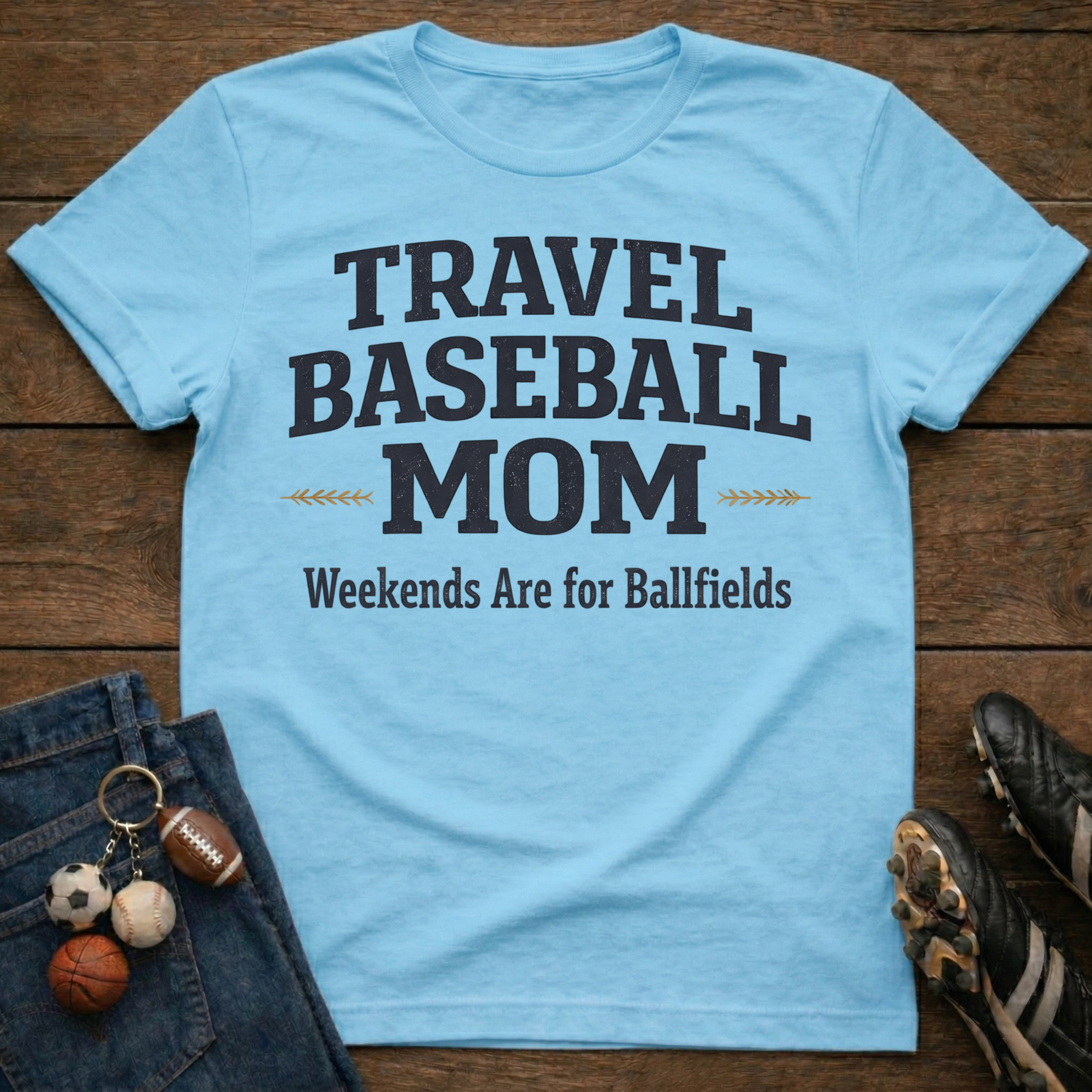 Travel Baseball MOM T-Shirt