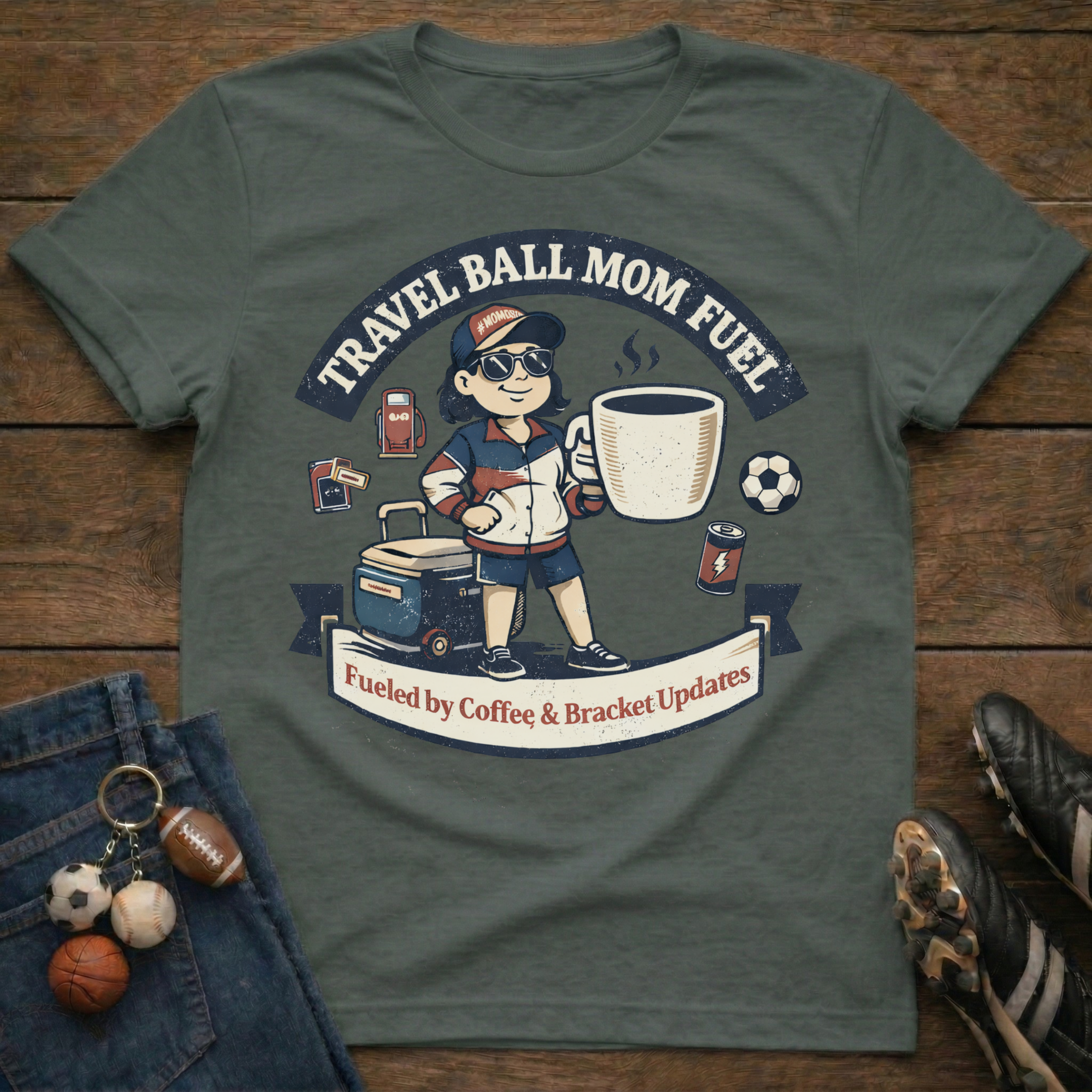 Travel Mom Soccer T-Shirt