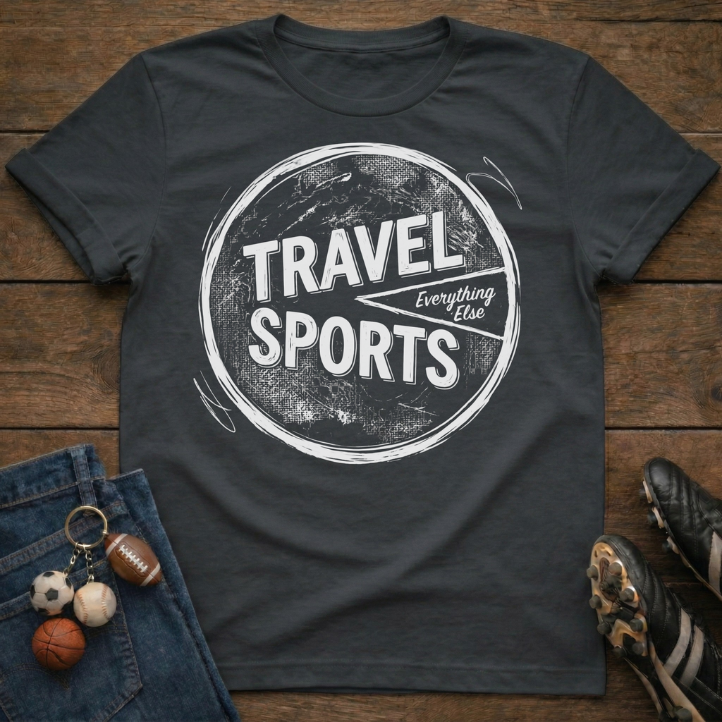 Travel Sports Pie Chart T-Shirt